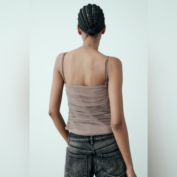 Zara Draped‎ Tulle Top - Picture 5 of 15